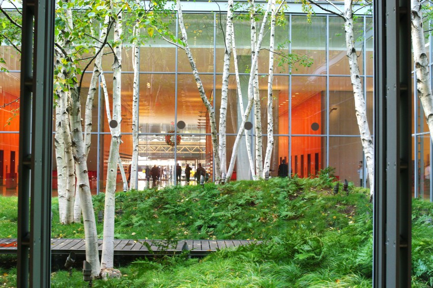 New York Times Building using the biophilic design concept