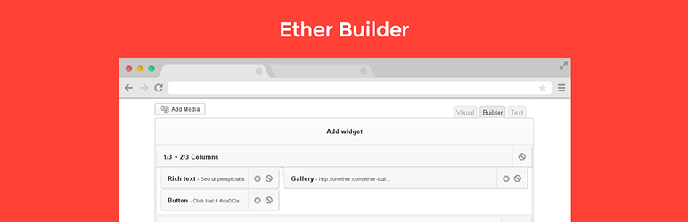 Plugin WordPress Ether Builder