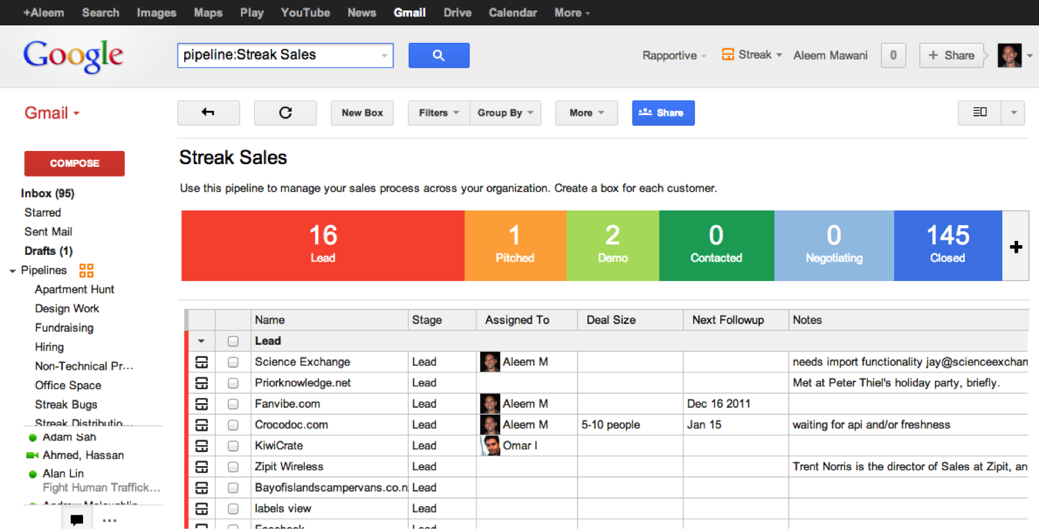 gmail crm for freelancers