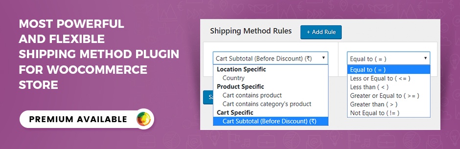 Método avançado de envio de taxa fixa WooCommerce