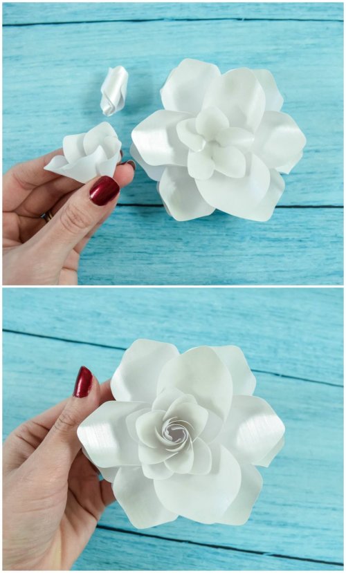 DIY paper gardenia flower tutorial
