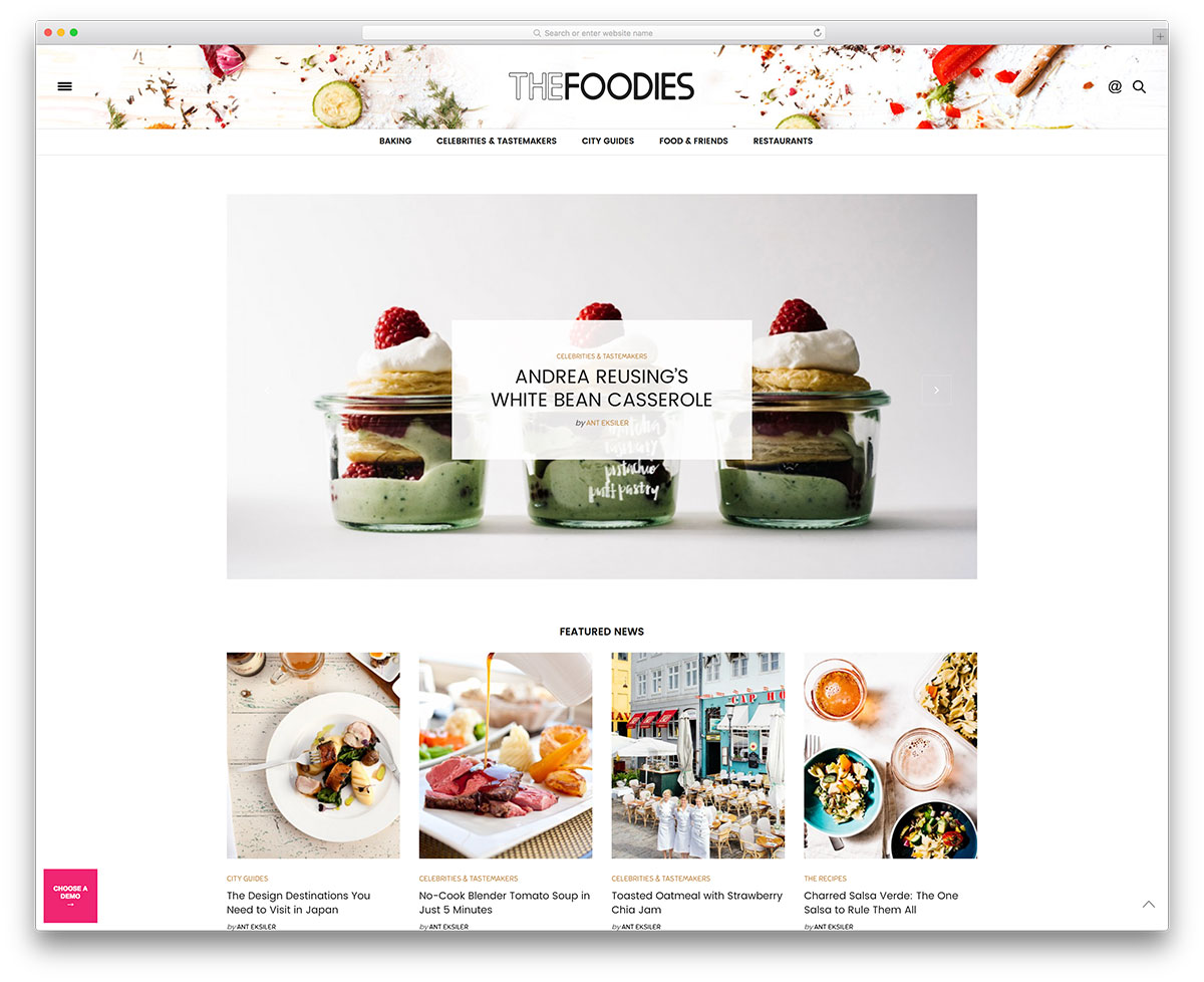 template-the-voux-minimal-makanan-blog-situs web