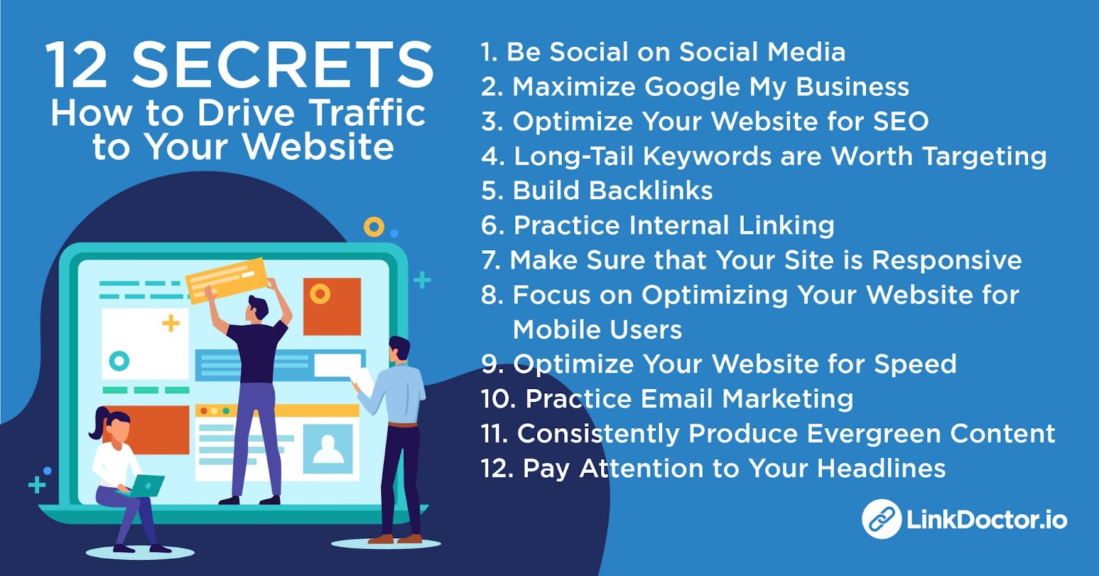 Summary of the 12 Secrets of How to Drive Traffic to Your Website