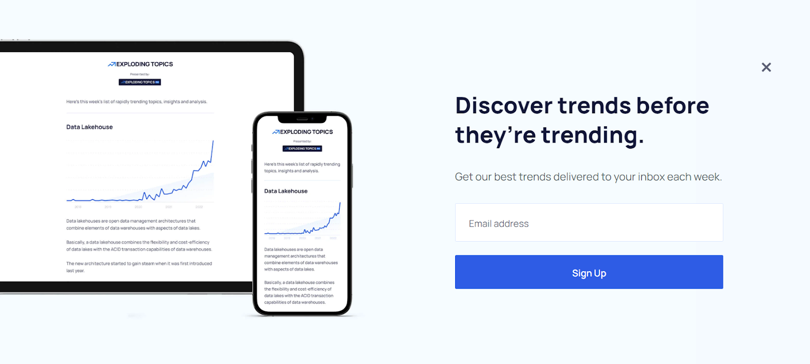 Divi popups: a popup example
