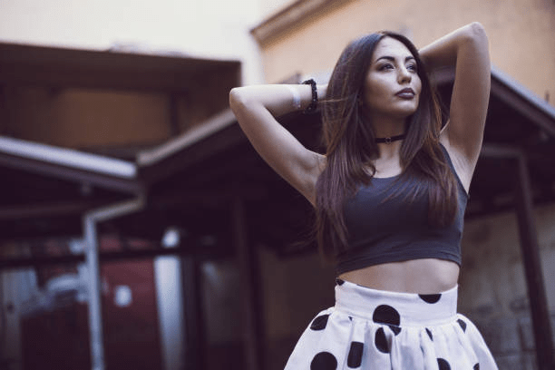 Crop Top with belly fat 