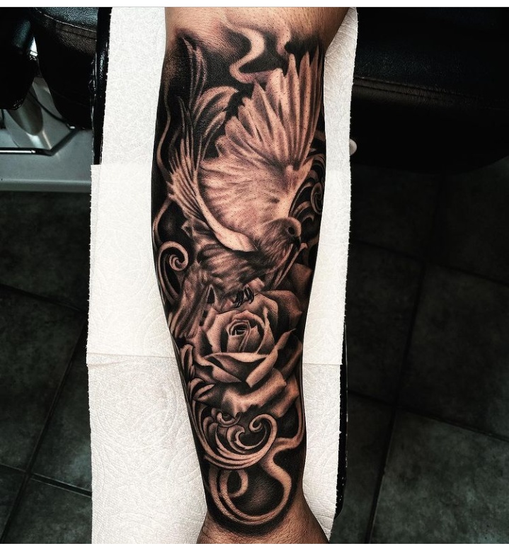 Forearm Filigree Tattoos