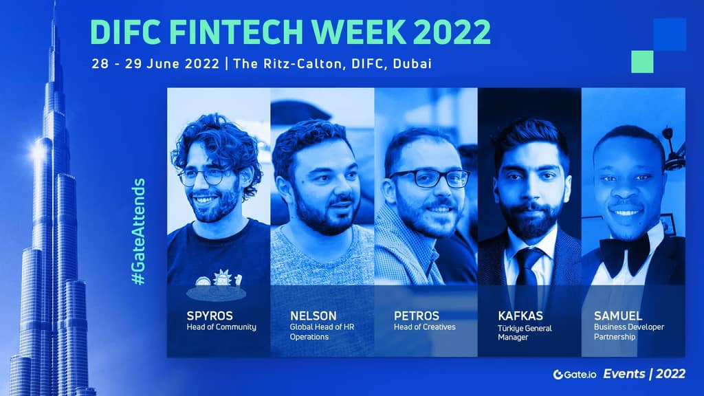 Gate.io-Team nimmt an der DIFC FinTech Week in Dubai teil