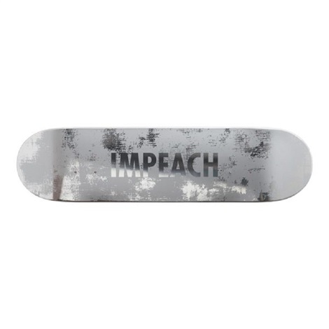 impeach - wood by jenny holzer