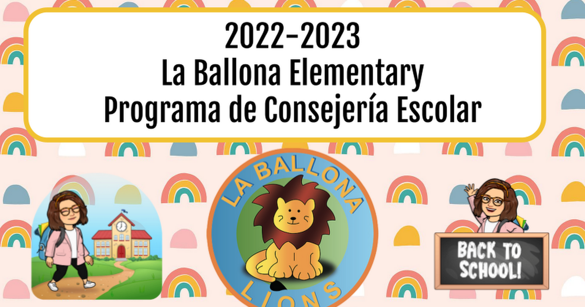 Spanish 22-23 La Ballona Elementary School Counseling Program-Parents/Guardians
