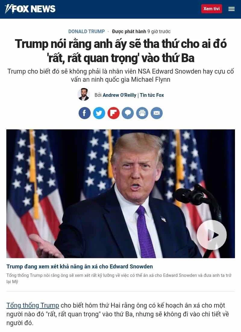 Nhơn chuyện ông trump nói sẽ ân xá cho edward snowden, tui lại chửi lũ đấu tranh dân chủ việt nam sống bằng nghề chửi bới ông trump