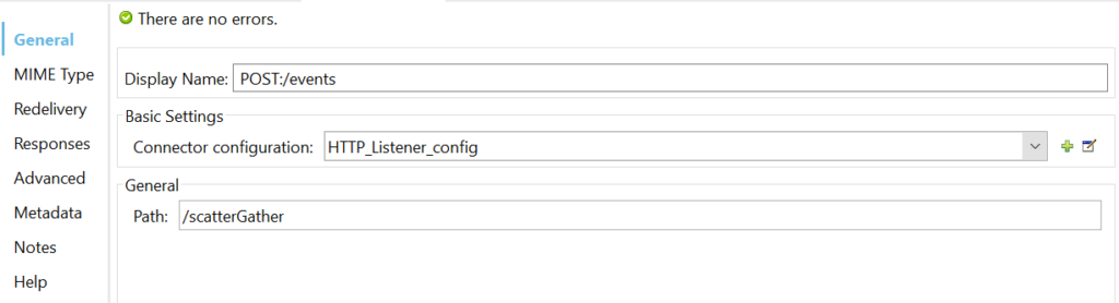 http general config