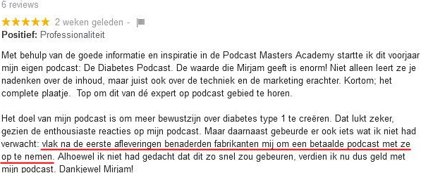 Review van de Podcast Masters Academy