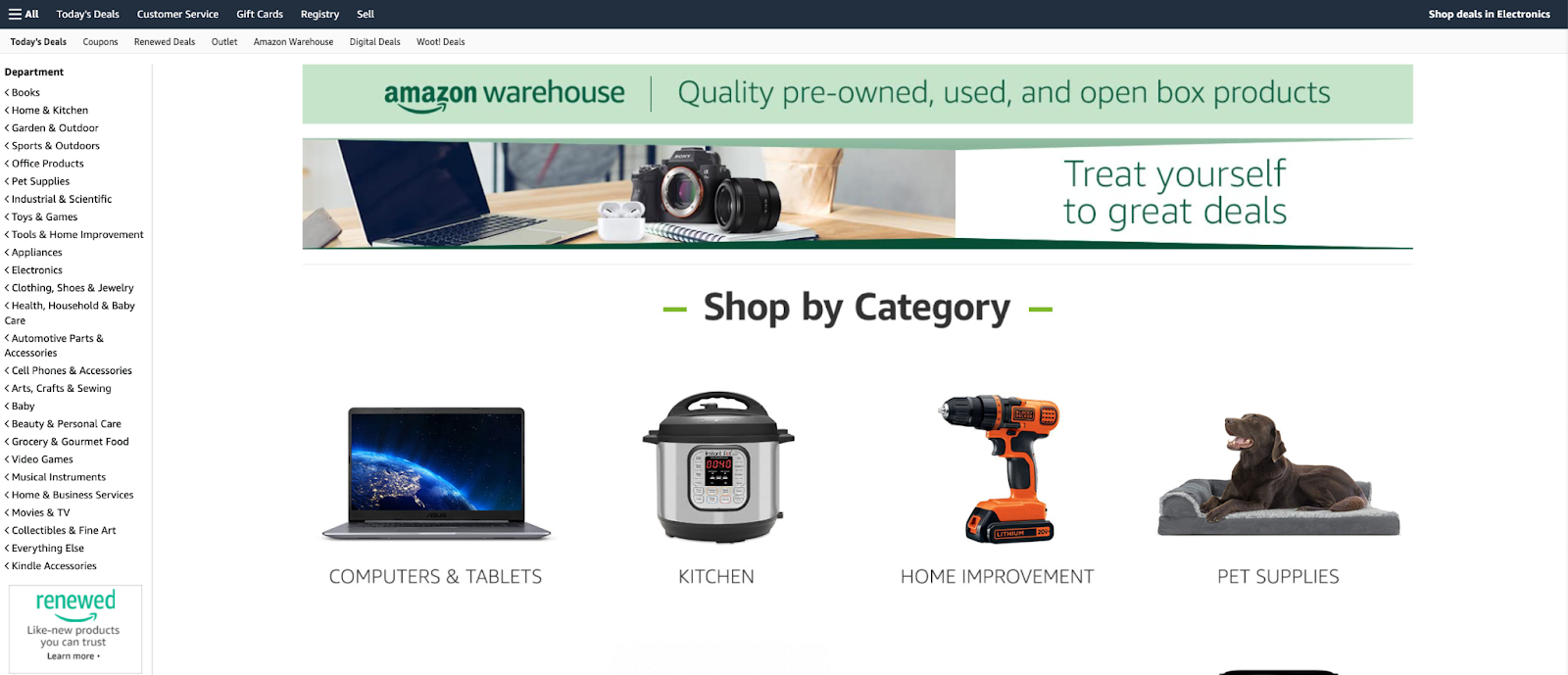 Warehouse Deals: Buy Discounted Used & Open Box Items