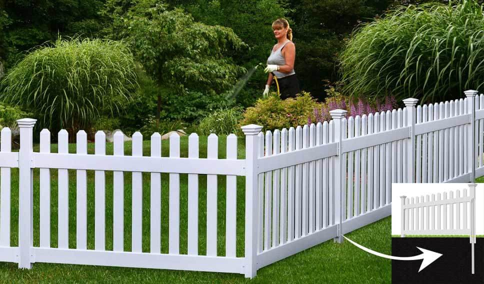 Zippity Outdoor No Dig Fence Newport. vegetable garden fence ideas