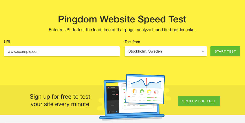 page speed test site