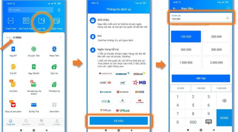 Hướng dẫn nạp tiền vào ví zalopay ngay trên ứng dụng Zalo