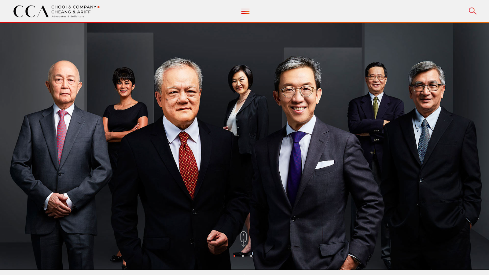 Screenshot of Chooi & Company + Cheang & Ariff Law Firm website