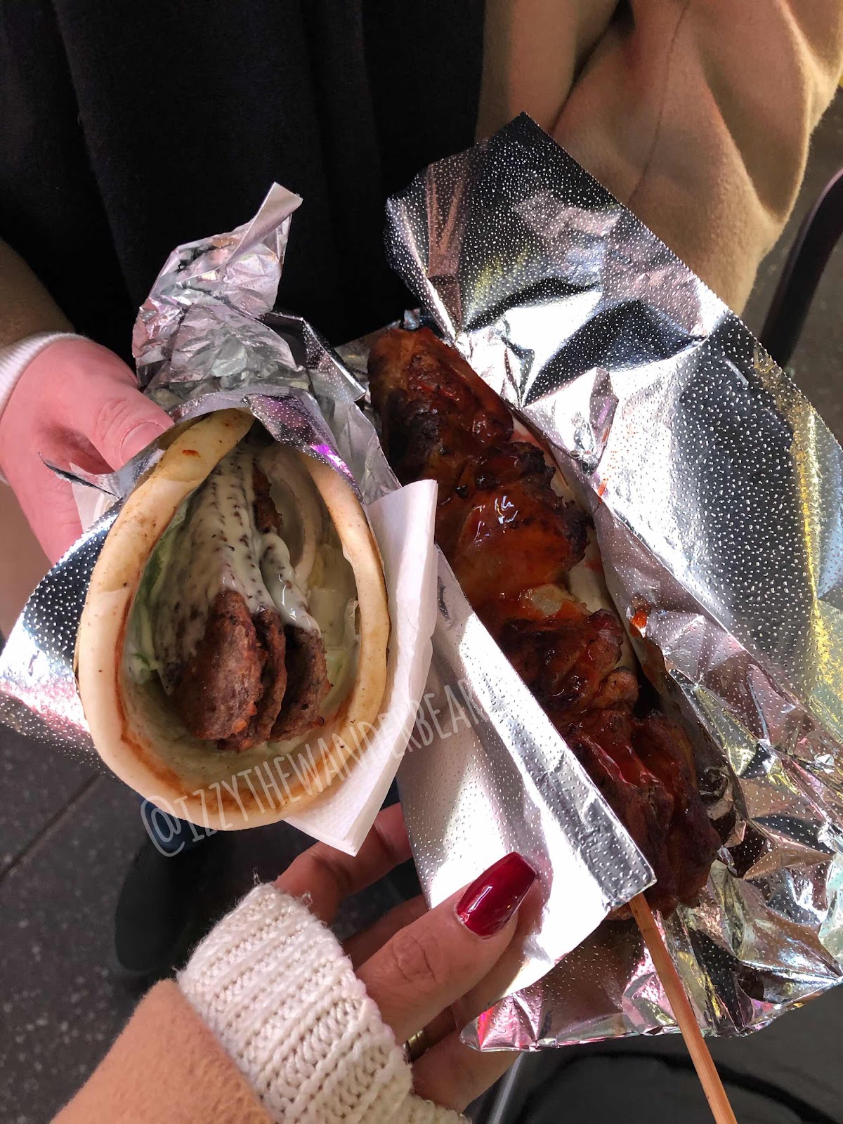 ITWB: Times square and its street food: Lamb Gyro and Shish Kebab