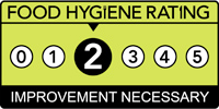 Three Crowns Food hygiene rating is '2': Improvement necessary
