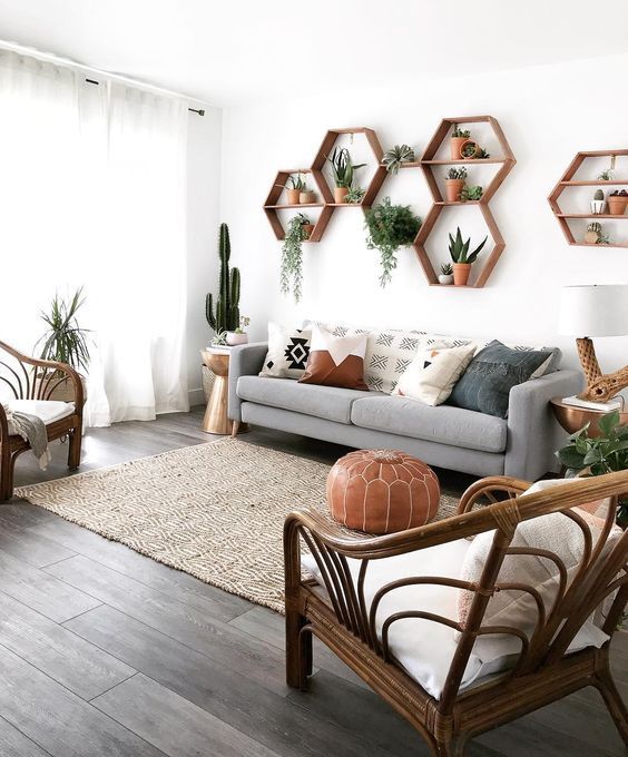 Feng Shui decor in a living room 