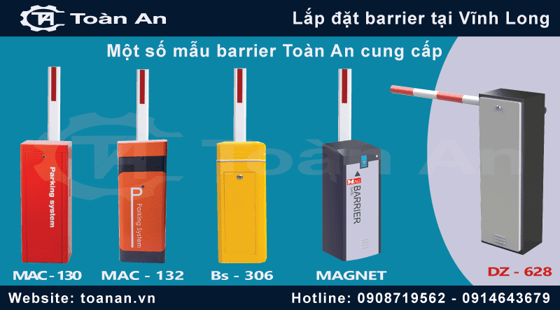 Một số mẫu barrier tiêu biểu Toàn An cung cấp tại Vĩnh Long.