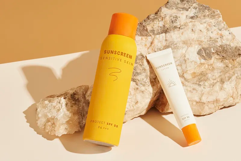 A picture of a sunscreen