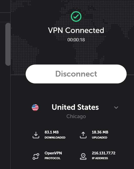 VPN connected successfully