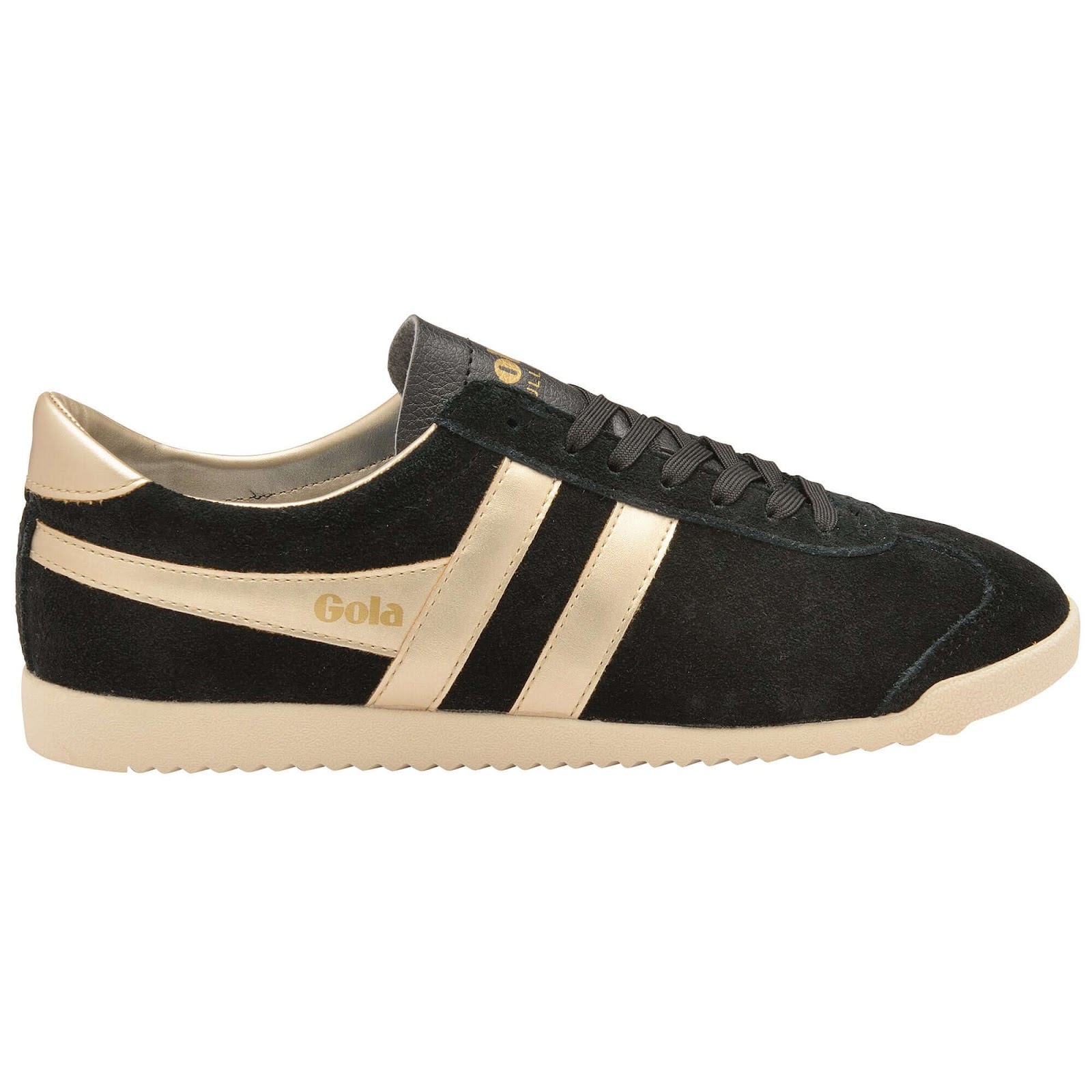 Women's black suede trainers 