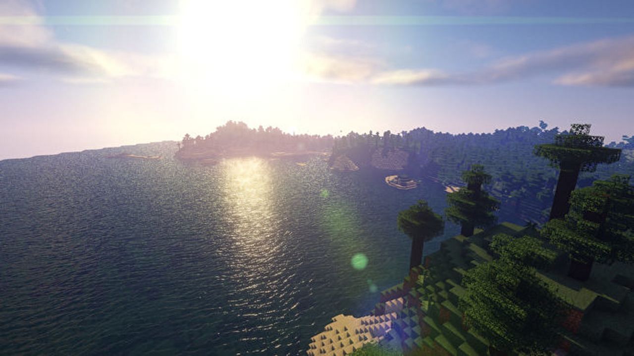 Beyond Belief&amp;#039;s reworking of water is among the best from any shader pack (Image via Mojang)