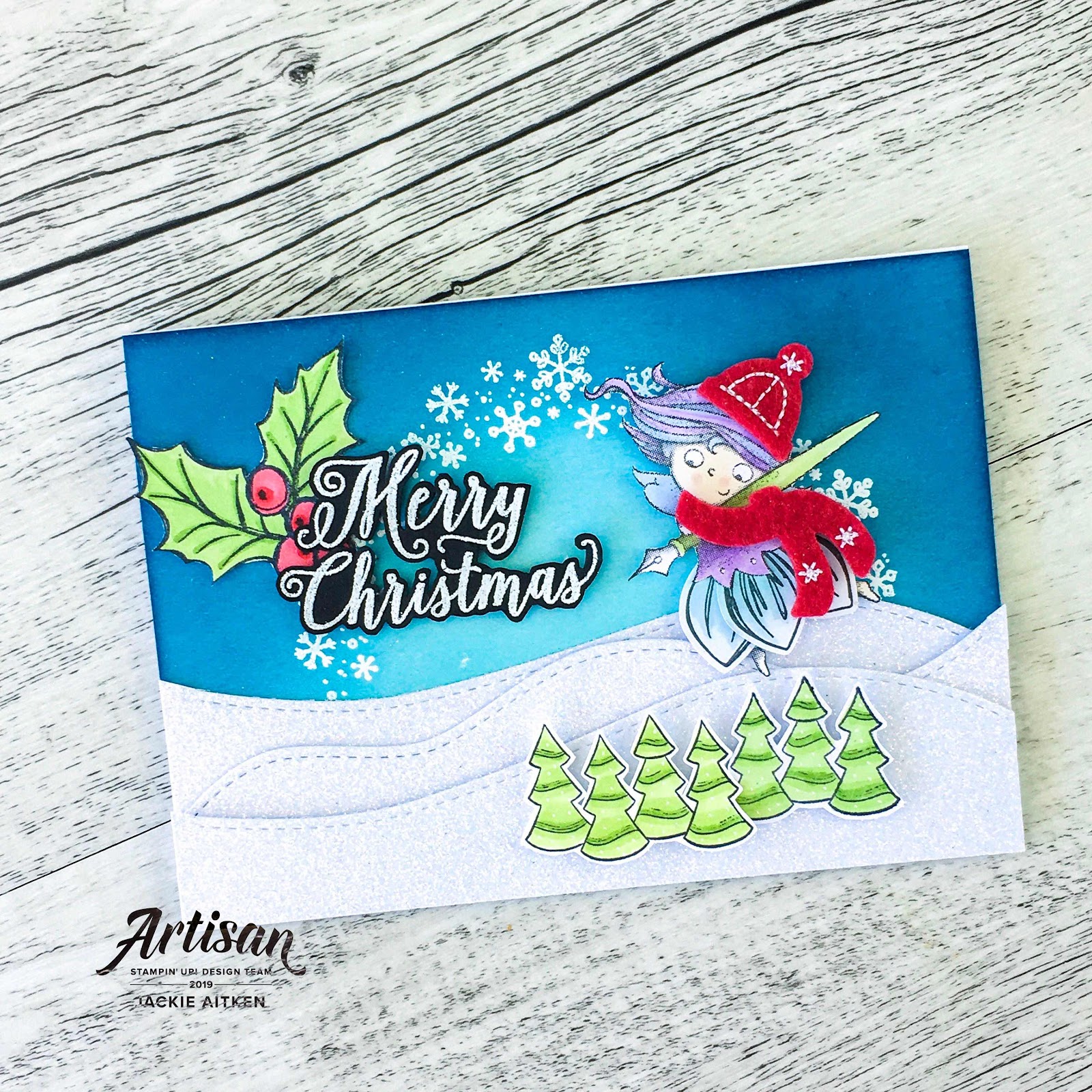 Christmas Card, Holiday Festival, OSAT Blog Hop, Christmas Rose, Holly Jolly Christmas, Christmas Gleaming, Mini Pizza Box