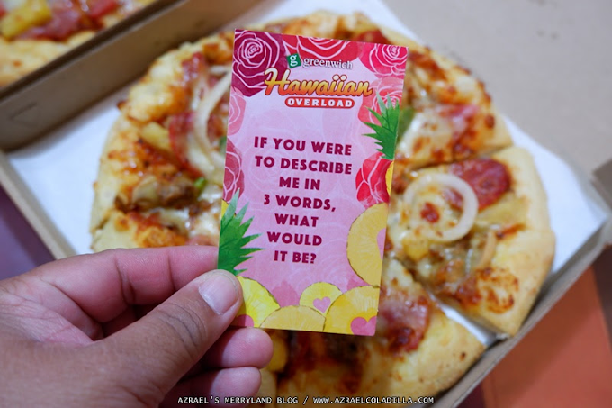 Try this personalized box of Greenwich Hawaiian Overload Pizza this heart day!