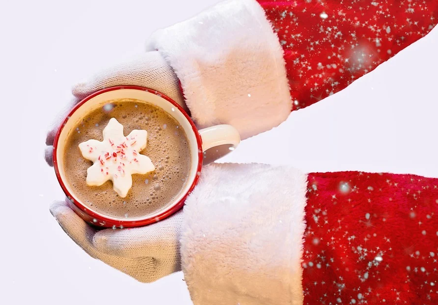 decoração de escritório minimalista para natal