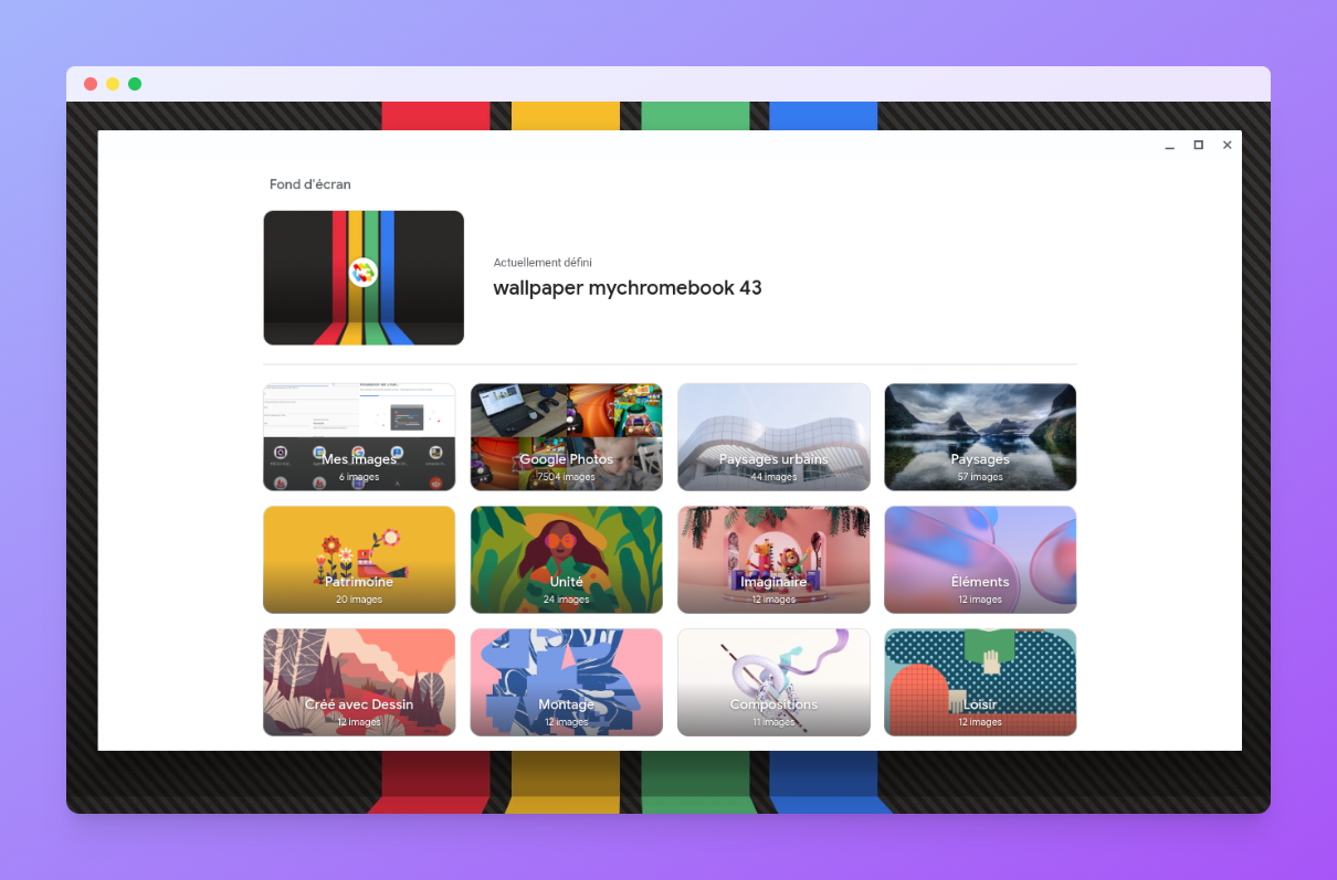 Définir le fond d’écran sur Chrome OS à partir de Google Photos