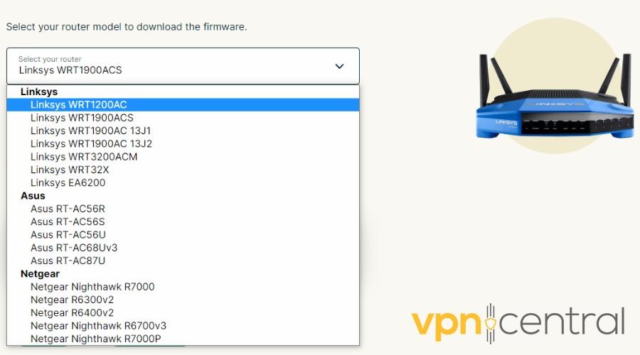 vpn routers list