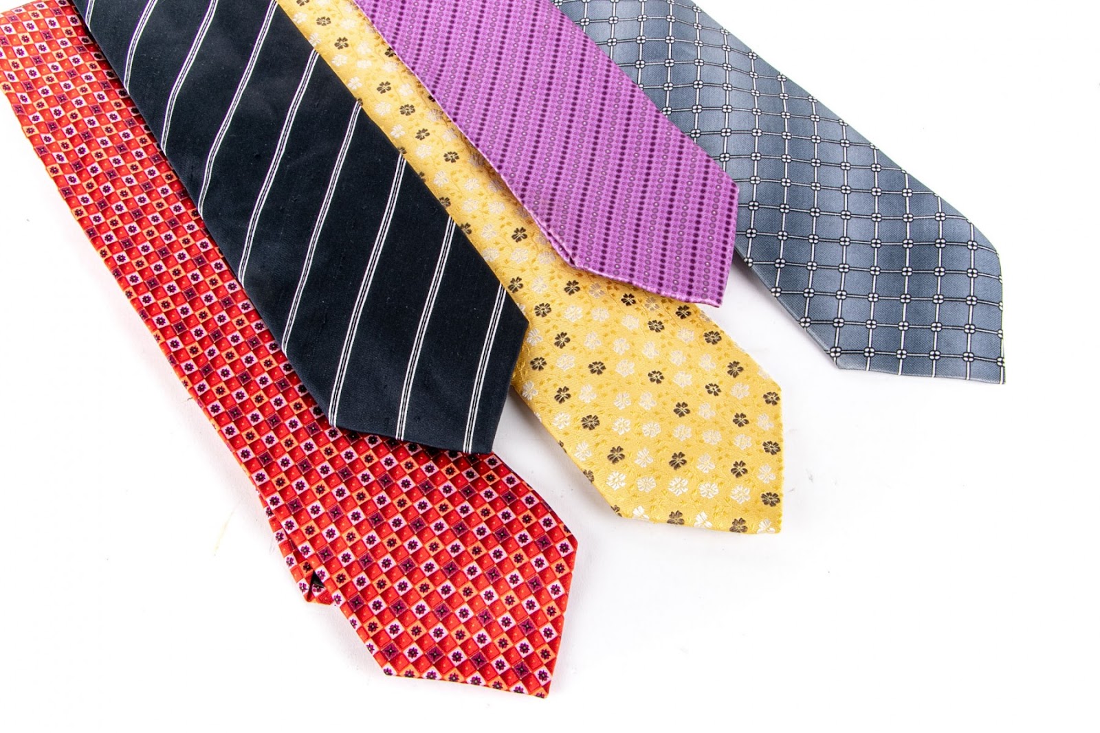 Group of 5 Designer Ties including Ermenegildo Zegna