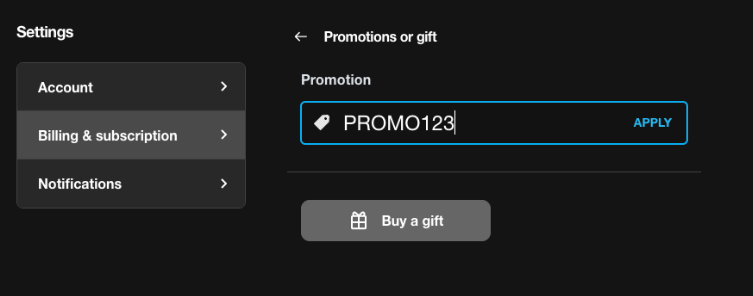 How to Apply a Promo Code