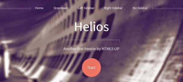 Helios Free HTML 5 CSS3 Template