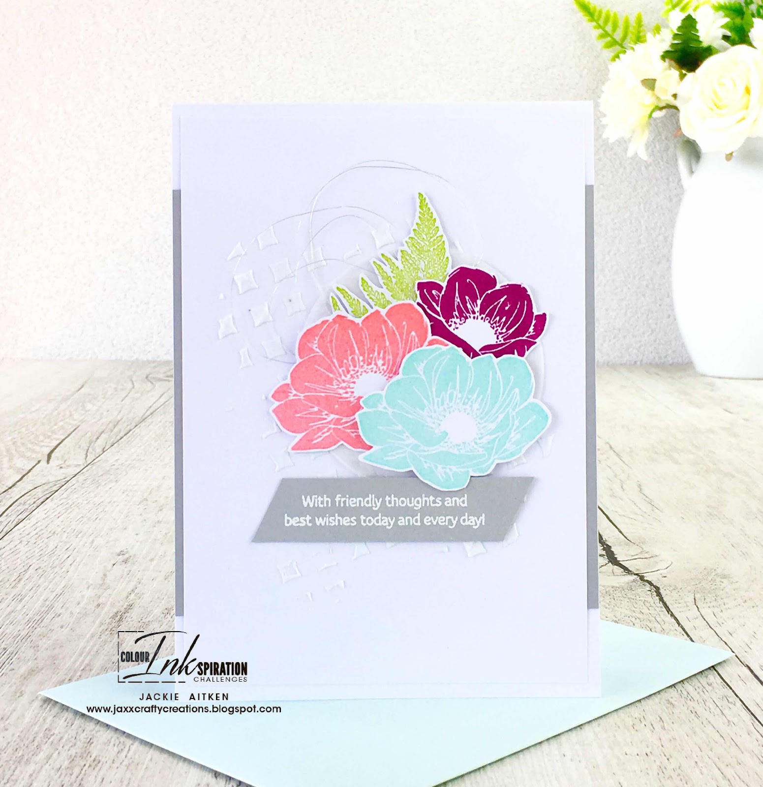 Colour INKspiration Blog Challenge, Daisy Lane, Embossing Paste, Floral Cards, Perennial Essence, 