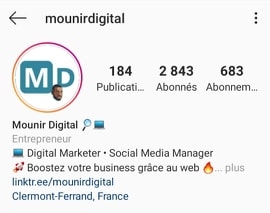 Mounir Digital - Comment rédiger une biographie Instagram attractive - Image 1