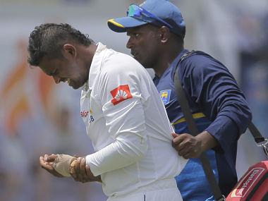 India vs Sri lanka: Asela Gunaratne ruled out of first Test with fractured left thumb