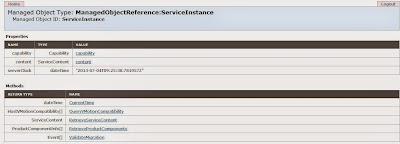 Imagen del MOB del vCenter