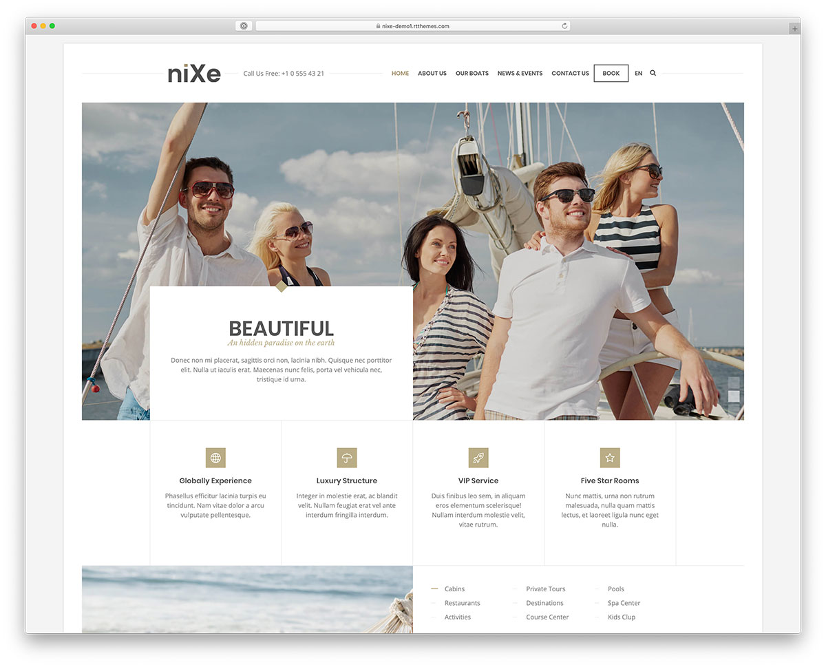 tema de wordpress de vacaciones