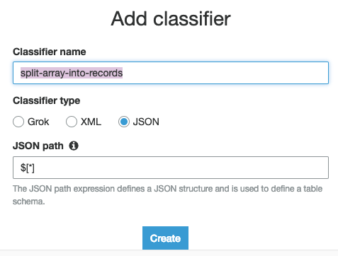 JSON to Redshift: Add Classifier | Hevo Data