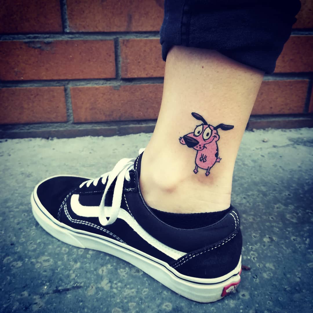 Courage The Cowardly Dog Tattoo