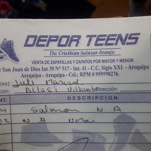 Depor Teens - Zapatería
