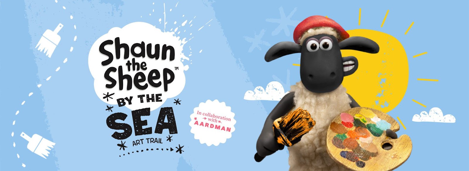 Shaun the sheep by the seam banner