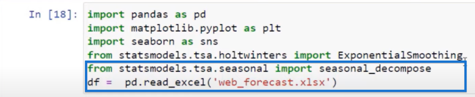 Power BI Forecasting Model Using Python