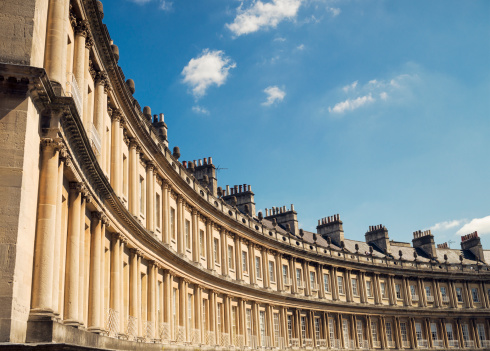 architecture géorgienne dans la ville de Bath