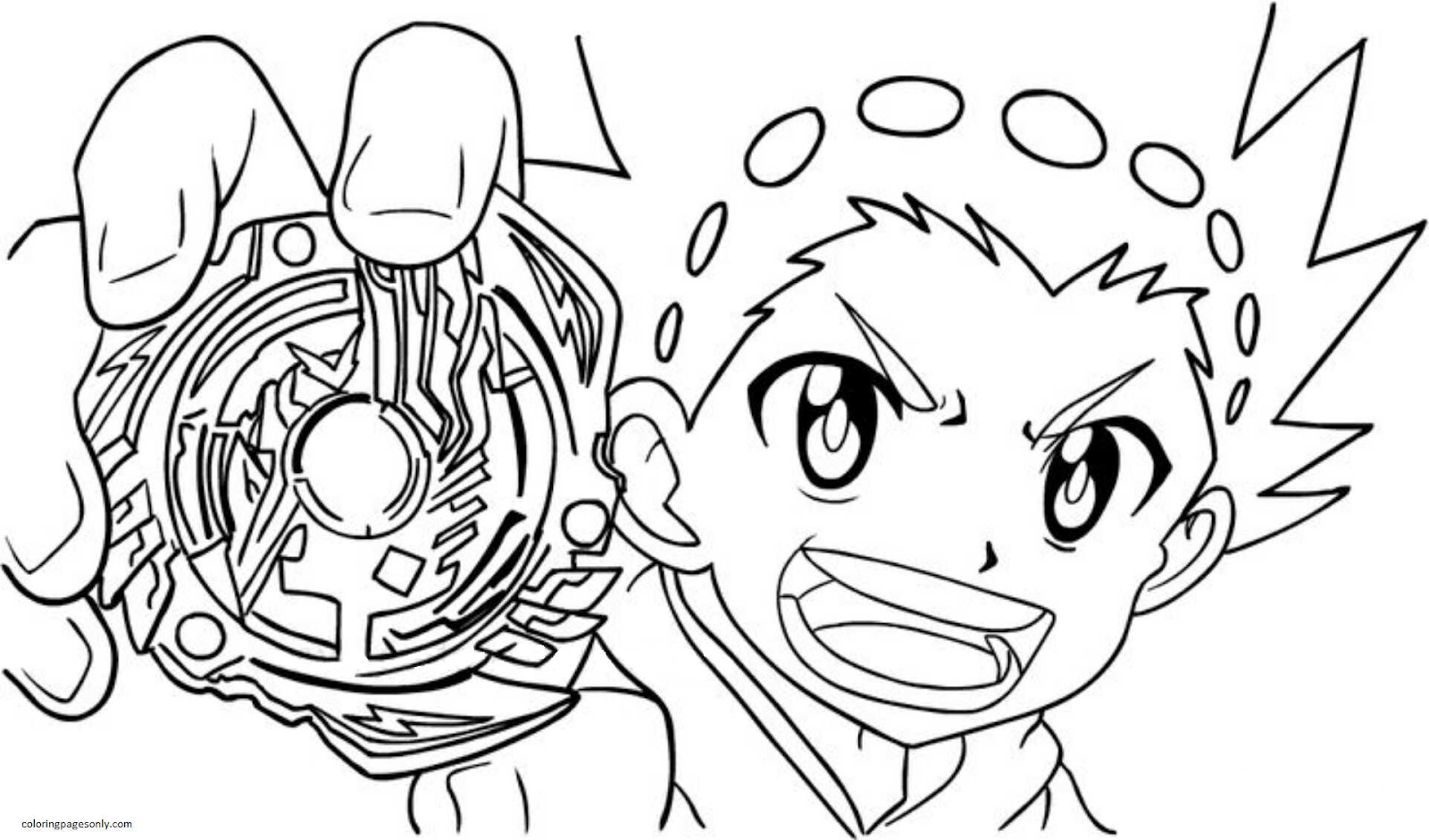 Beyblade coloring pages. 