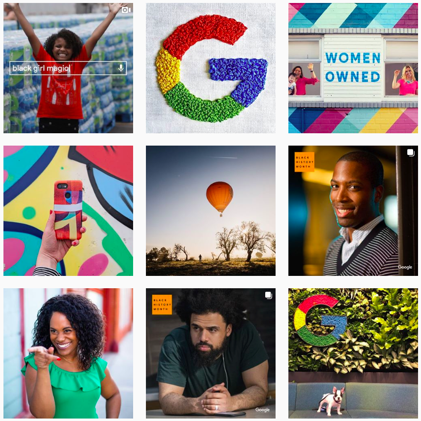 google instagram post grid